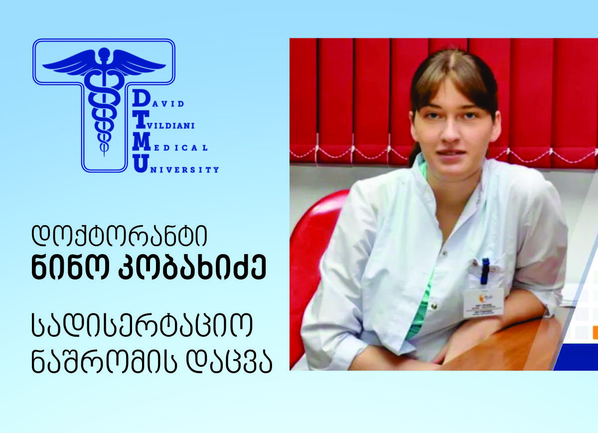 ნინო კობახიძის სადისერტაციო ნაშრომის  საჯარო დაცვა